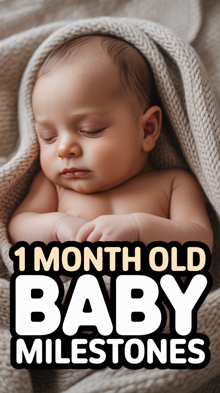 👶 1 Month Old Baby Milestones