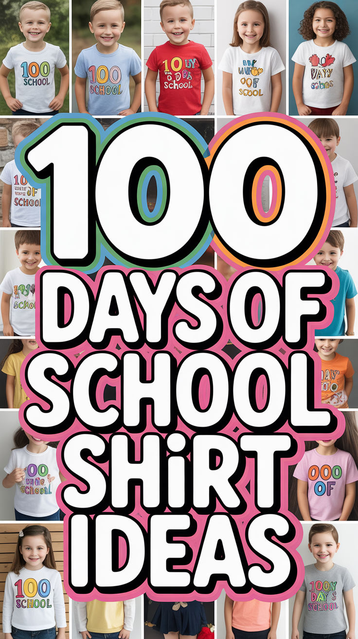 💯 100 Days Of School Shirt Ideas