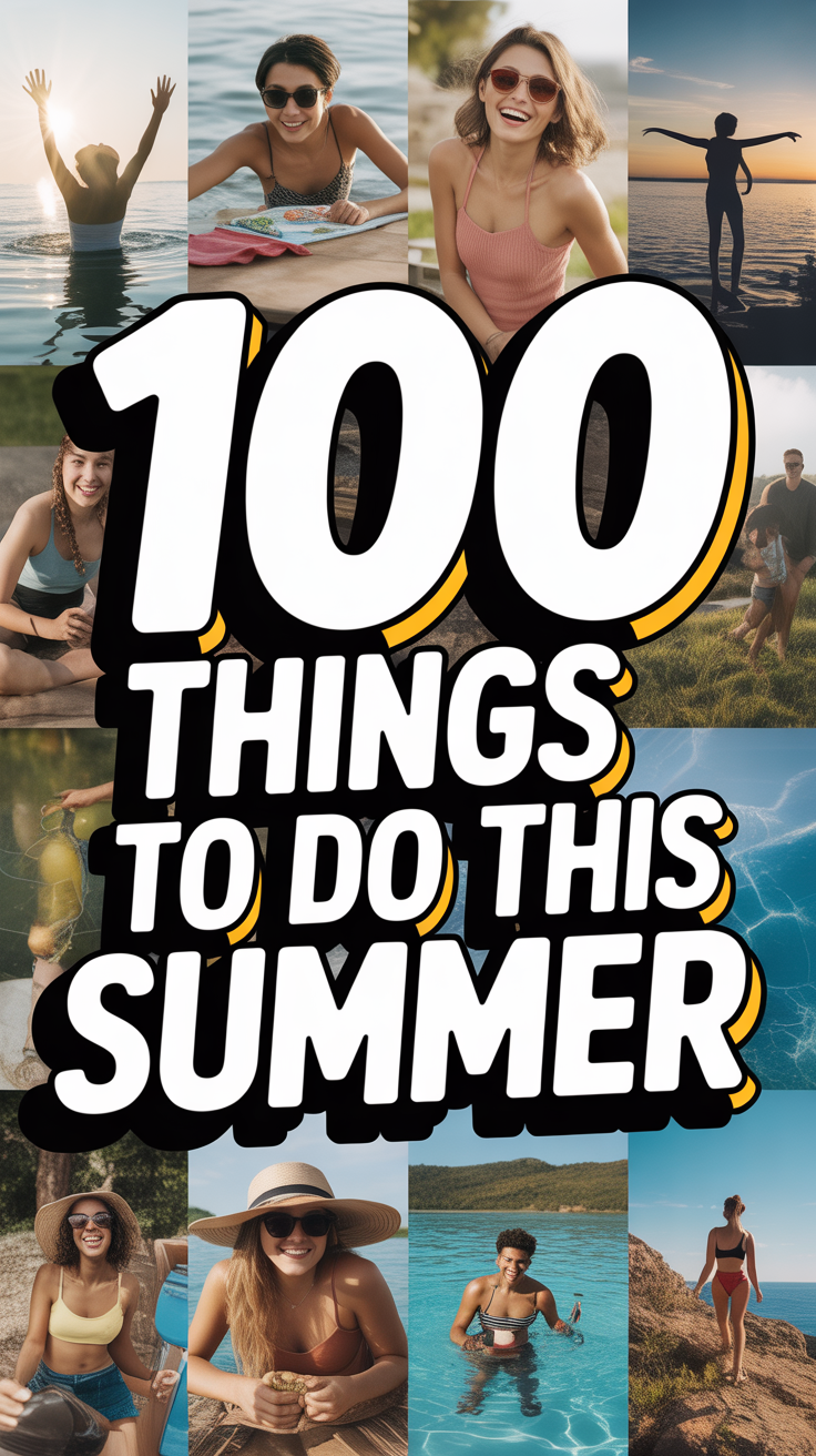 ☀️ 100 Things To Do This Summer