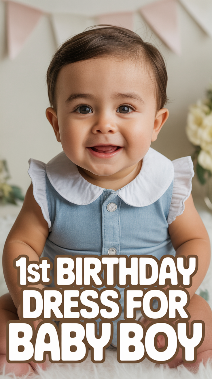 🎂 1st Birthday Dress For Baby Boy
