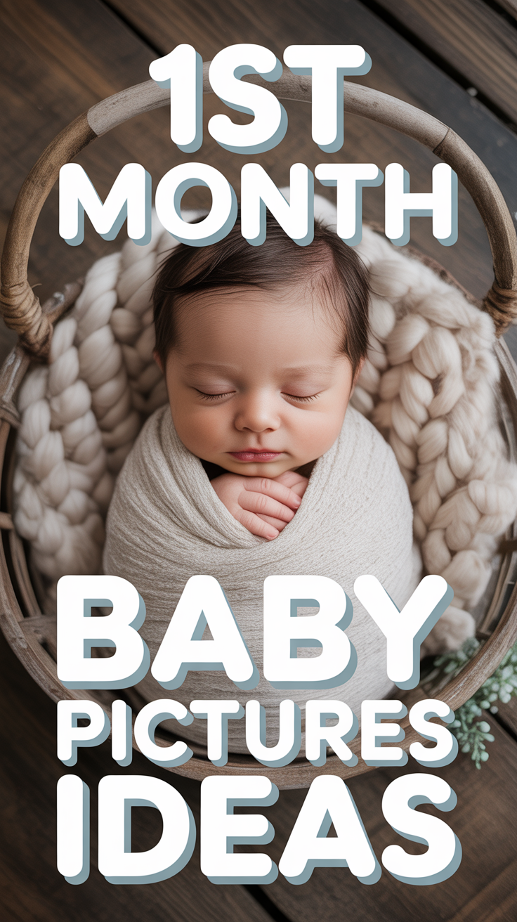 📸 1st Month Baby Pictures Ideas
