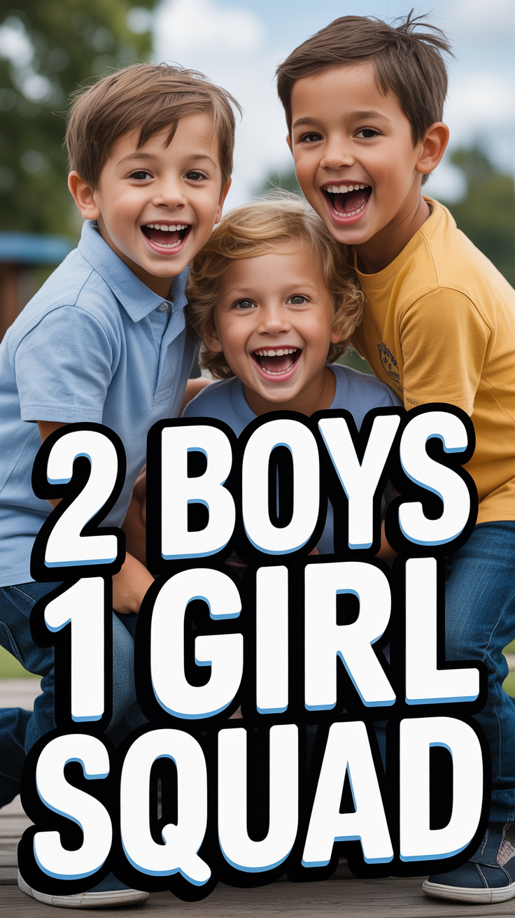 👨‍👩‍👧‍👦 2 Boys 1 Girl Squad