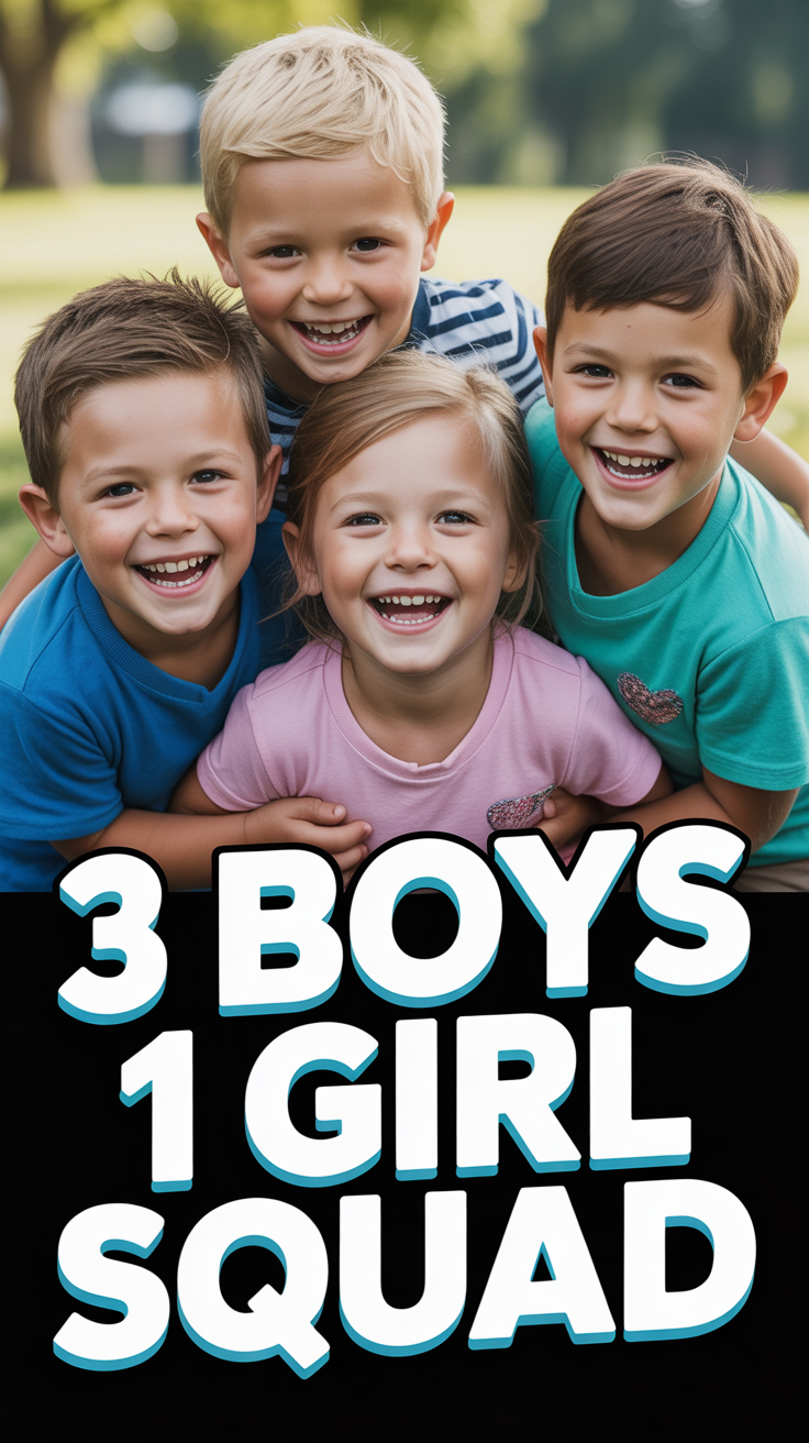 ⭐ 3 Boys 1 Girl Squad