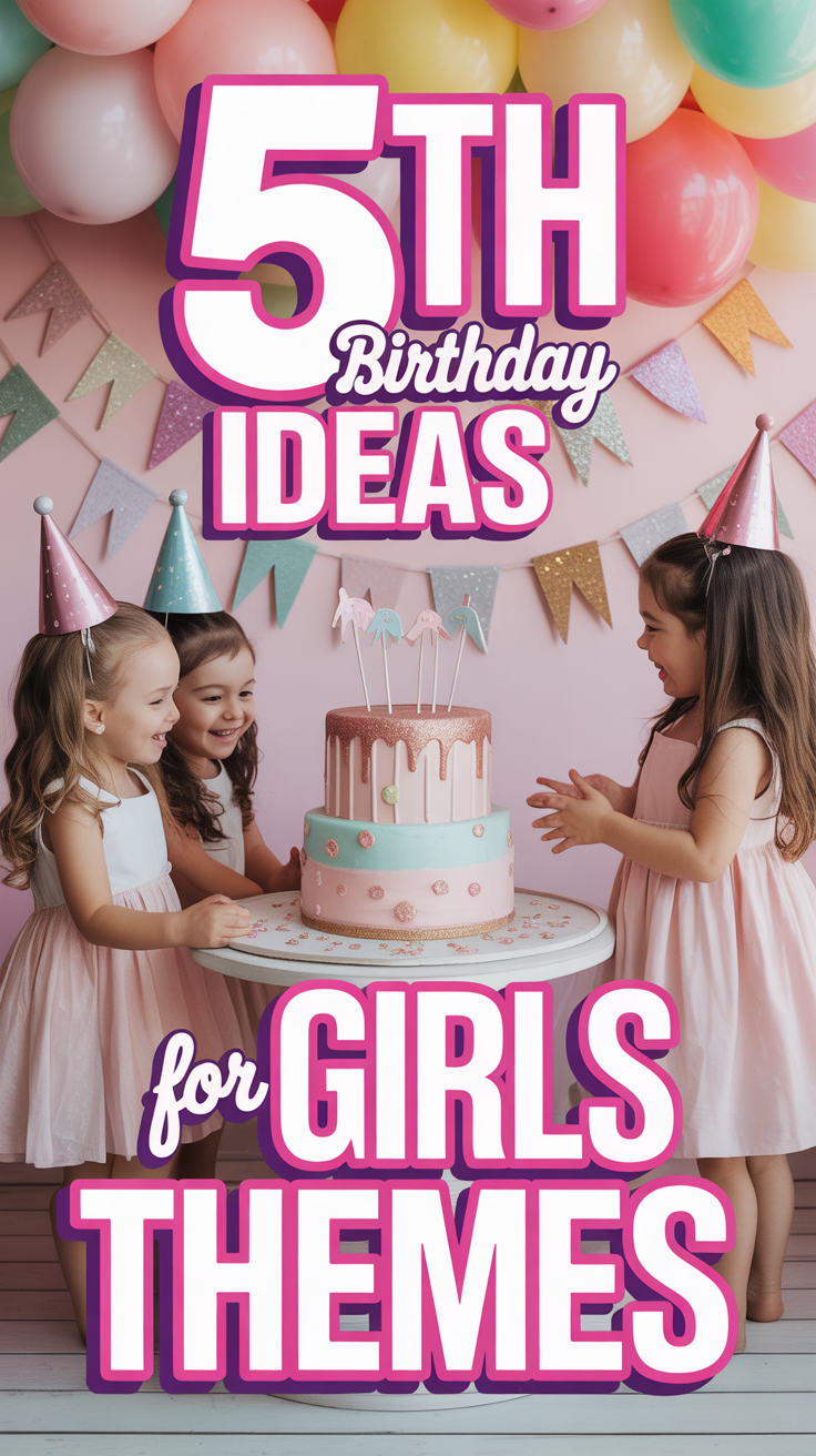 🎉 5th Birthday Ideas For Girls Themes