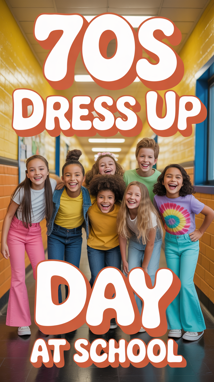 🕺 70S Dress Up Day At School