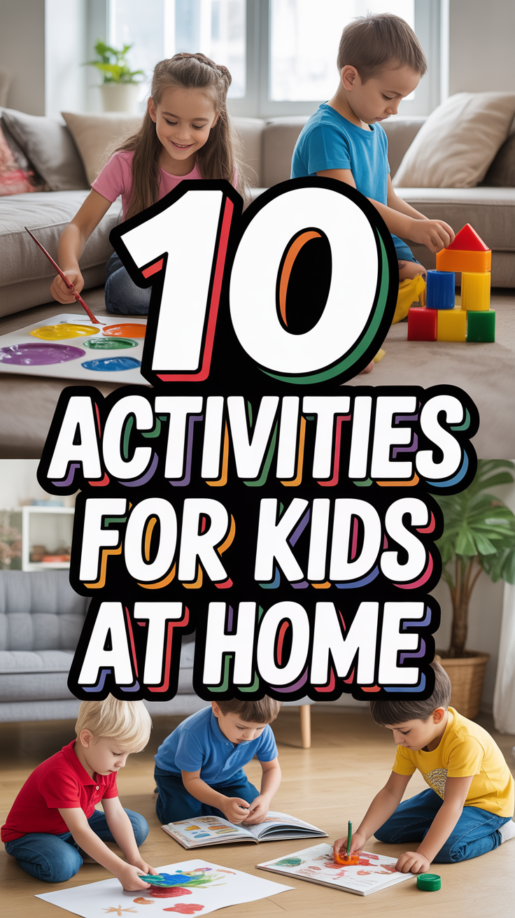 🎨 10 Activities For Kids At Home