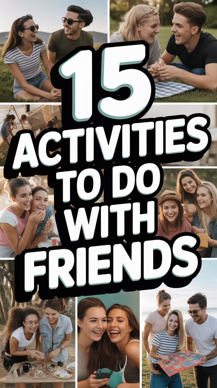 🎉 15 Activities To Do With Friends