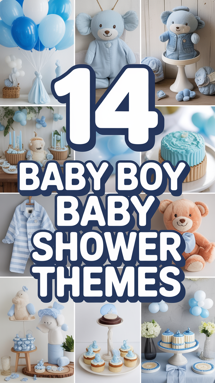 🍼 14 Baby Boy Baby Shower Themes