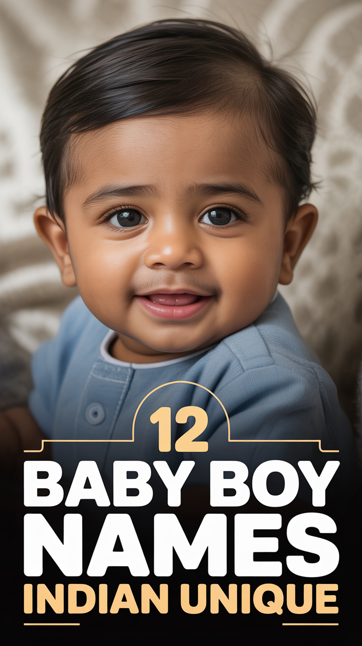 ✨ 12 Baby Boy Names Indian Unique