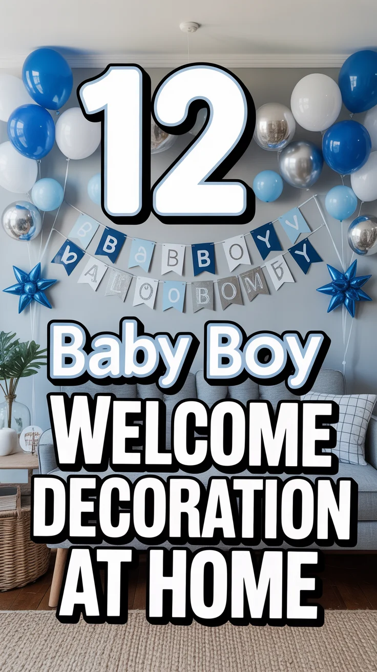 👶 12 Baby Boy Welcome Decoration At Home