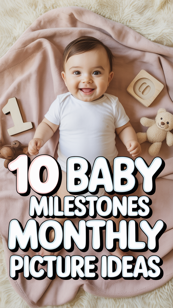 📸 10 Baby Milestones Monthly Picture Ideas