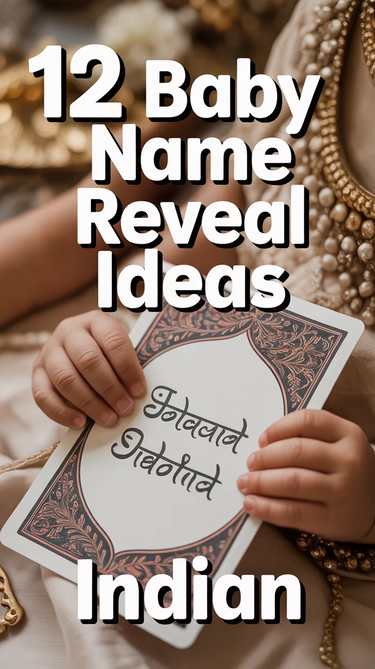 👶 12 Baby Name Reveal Ideas Indian