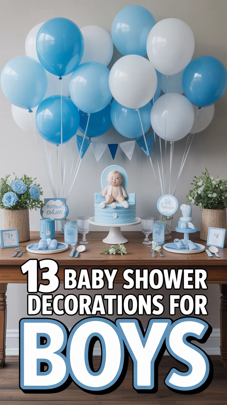 👶 13 Baby Shower Decorations For Boys