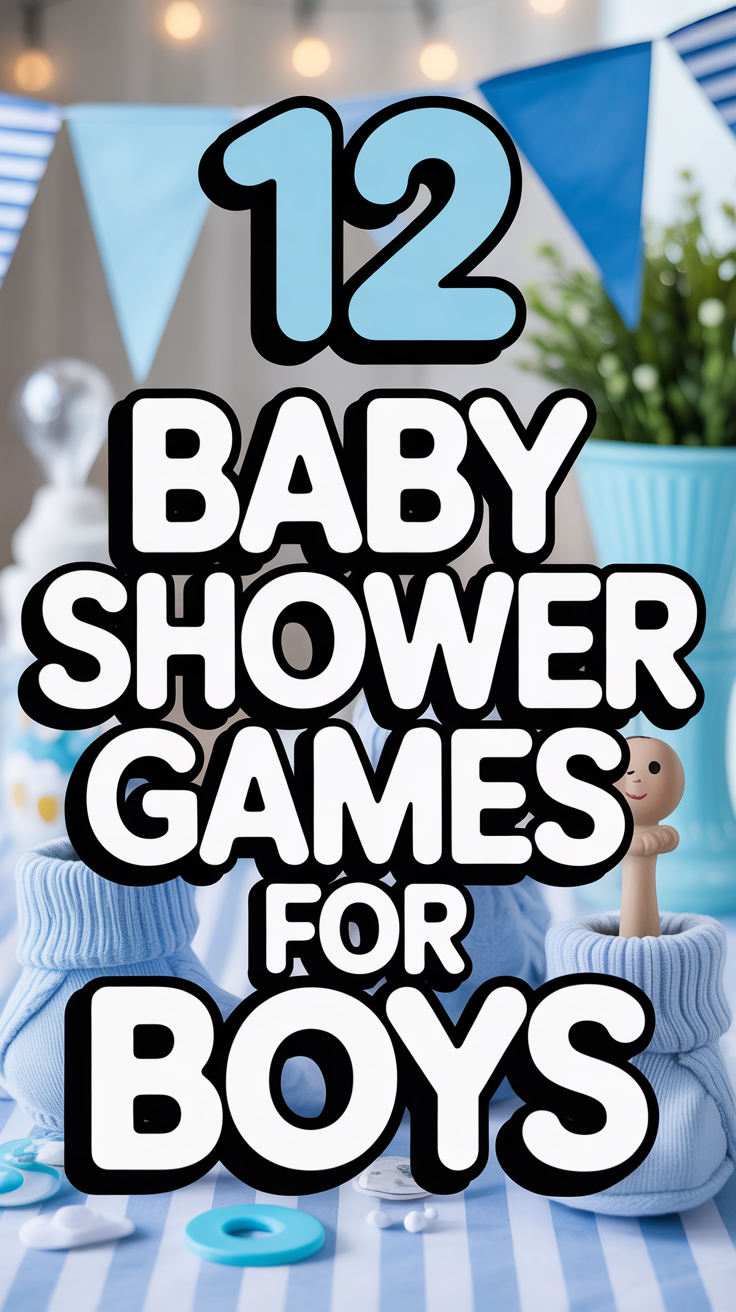 🍼 12 Baby Shower Games For Boys