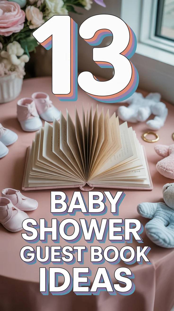 🧸 13 Baby Shower Guest Book Ideas