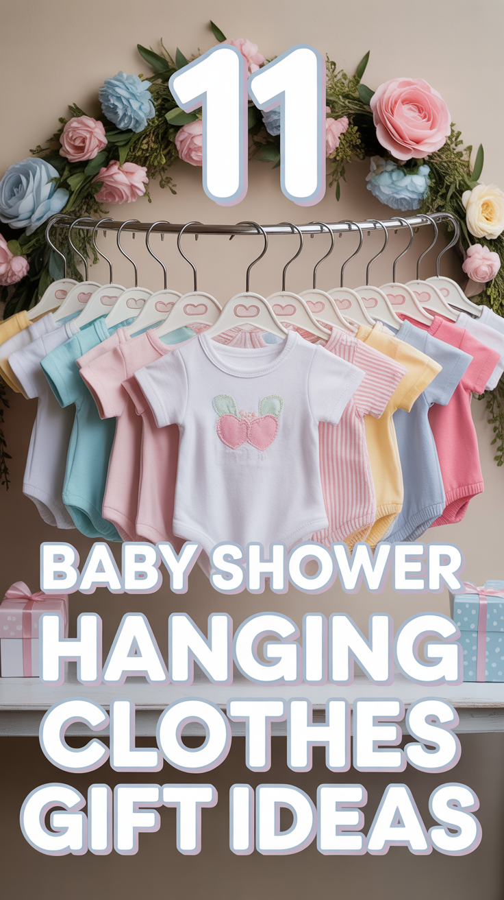 🍼 11 Baby Shower Hanging Clothes Gift Ideas