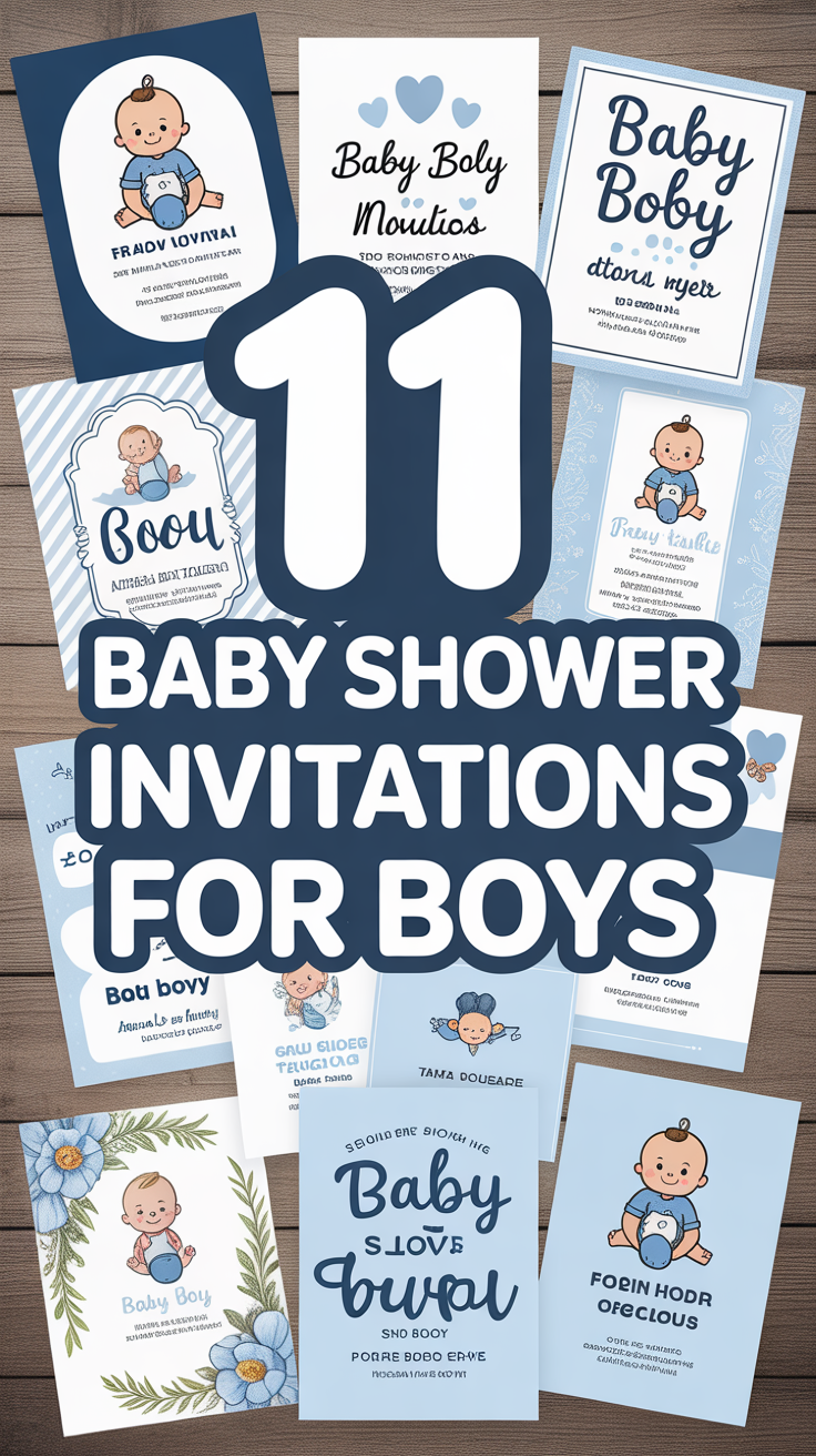 👶 11 Baby Shower Invitations For Boys