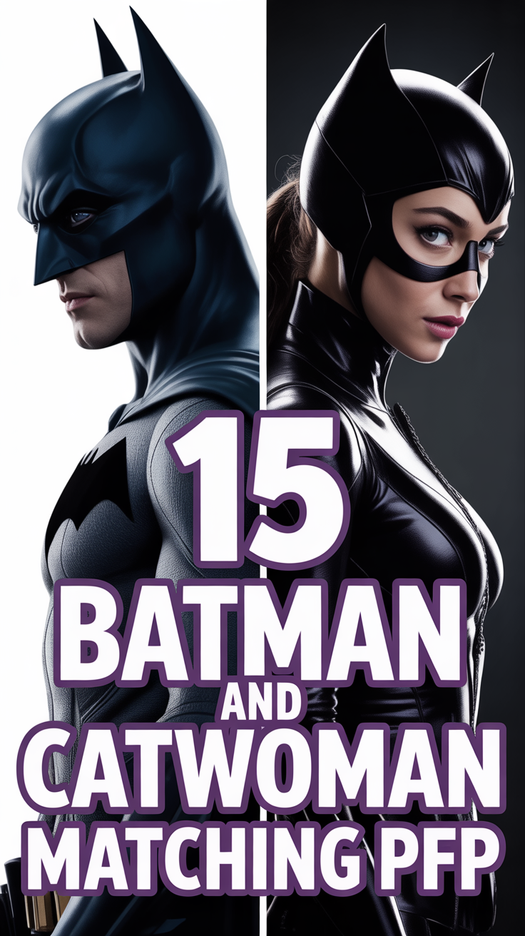 🖤 15 Batman And Catwoman Matching PFP