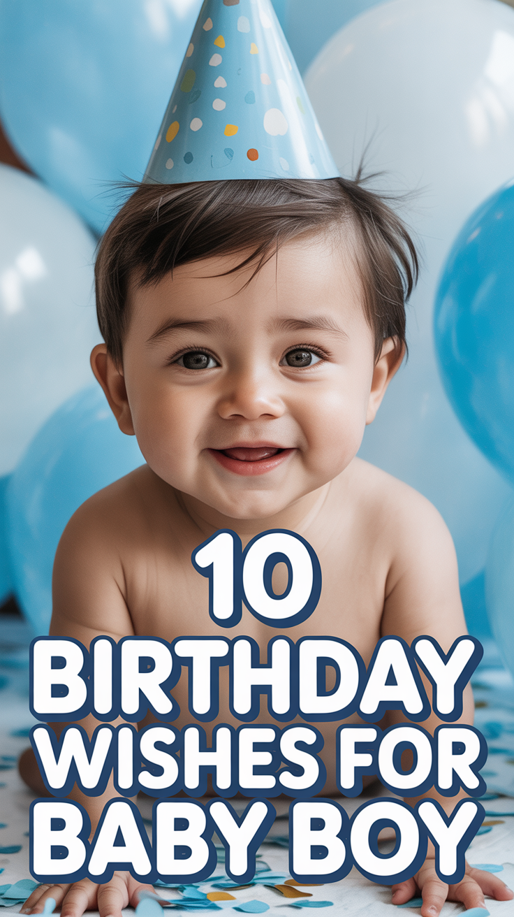 👶 10 Birthday Wishes For Baby Boy