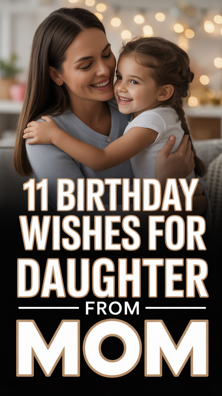 🎂 11 Birthday Wishes For Daughter From Mom