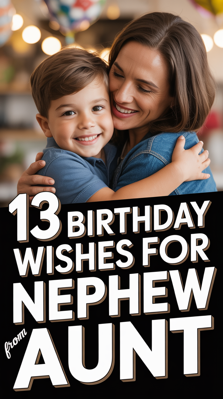 🎉 13 Birthday Wishes For Nephew From Aunt
