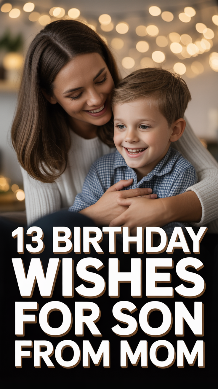 🎉 13 Birthday Wishes For Son From Mom