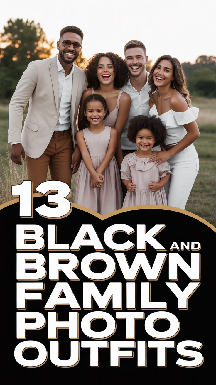 📸 13 Black And Brown Family Photo Outfits