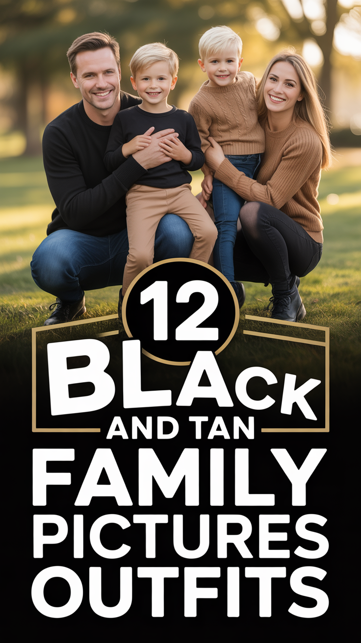 📸 12 Black And Tan Family Pictures Outfits