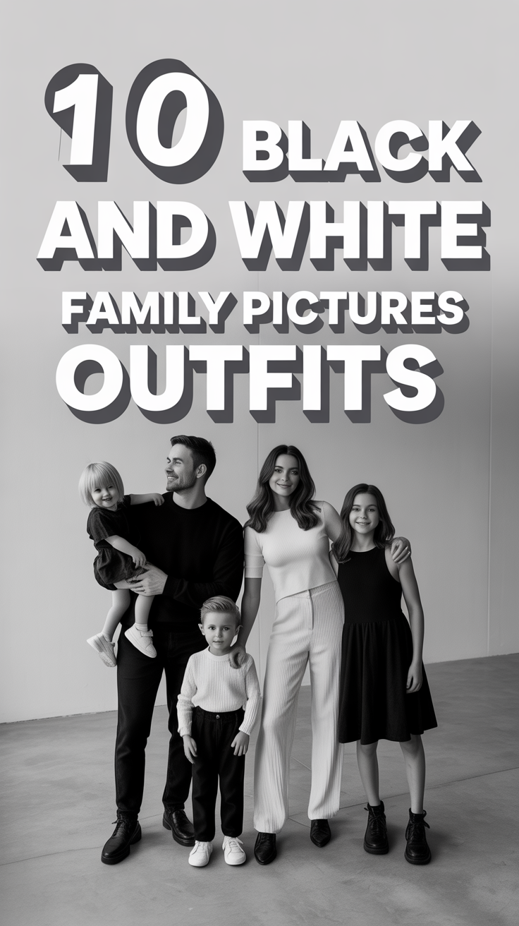 📸 10 Black And White Family Pictures Outfits