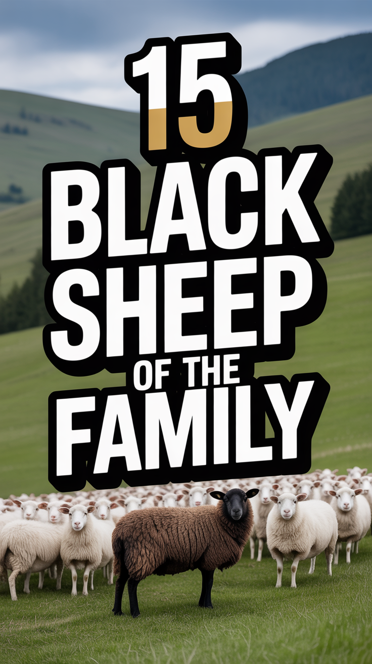 🐑 15 Black Sheep Of The Family
