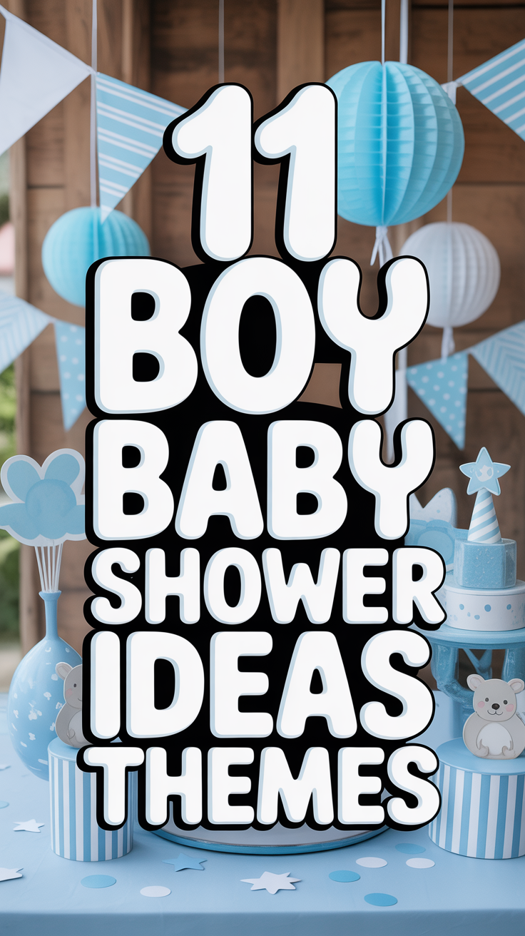 👶 11 Boy Baby Shower Ideas Themes