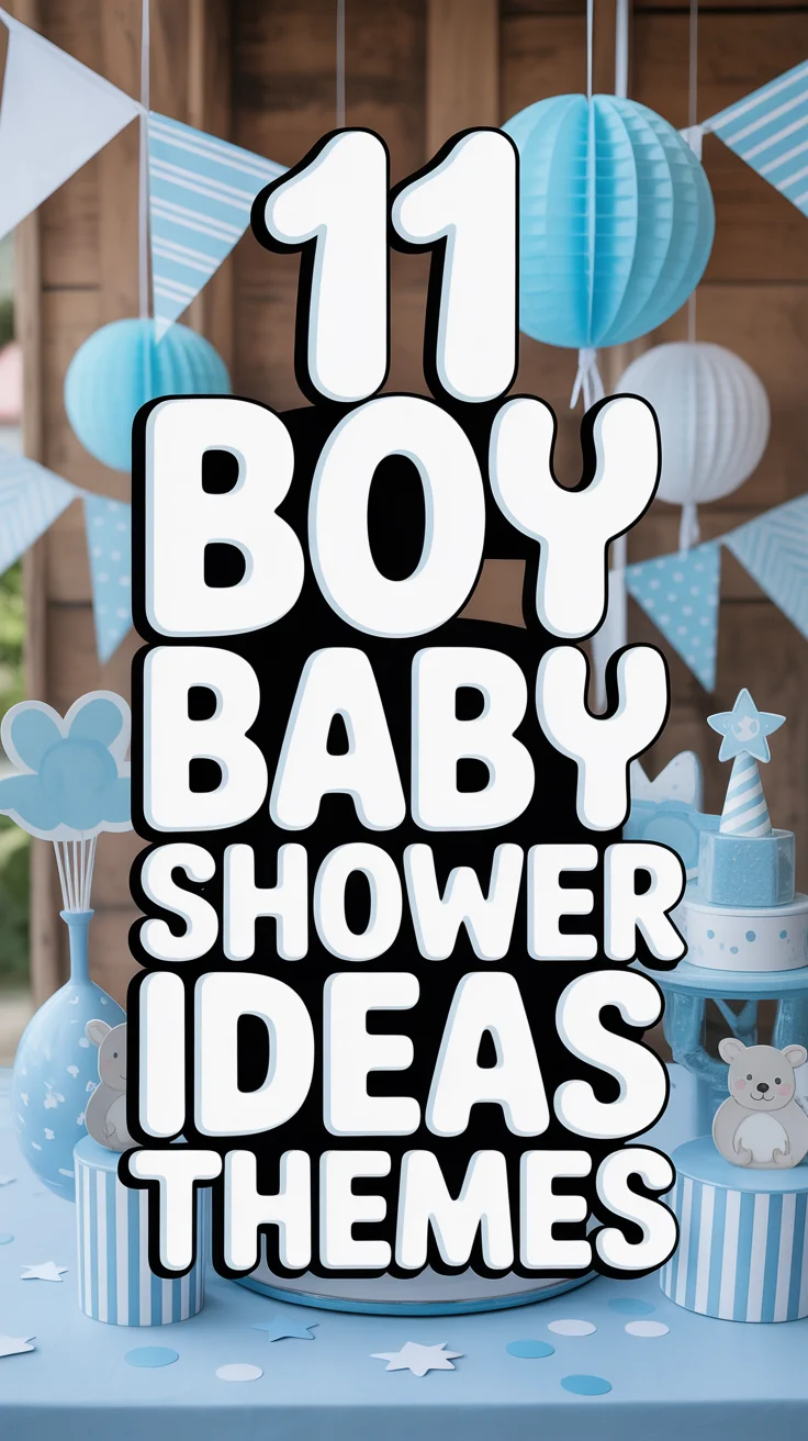 👶 11 Boy Baby Shower Ideas Themes