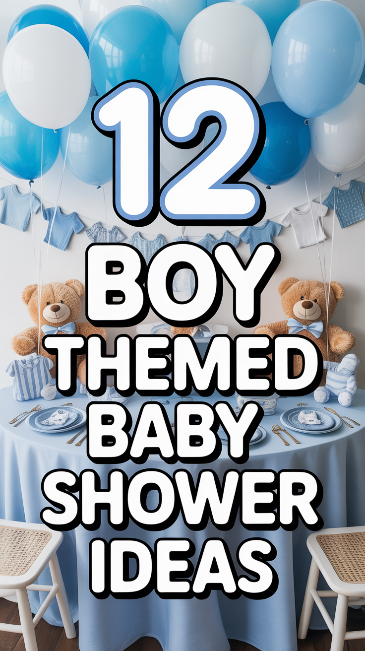 👶 12 Boy Themed Baby Shower Ideas