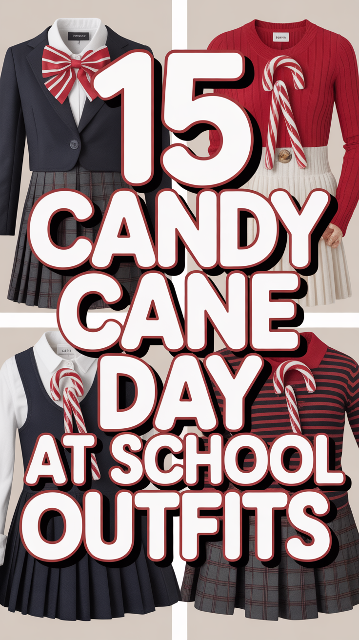 🍭 15 Candy Cane Day At School Outfits