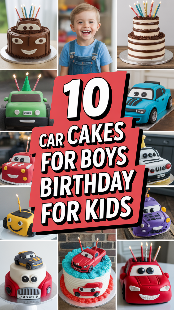 🚗 10 Car Cakes For Boys Birthday For Kids