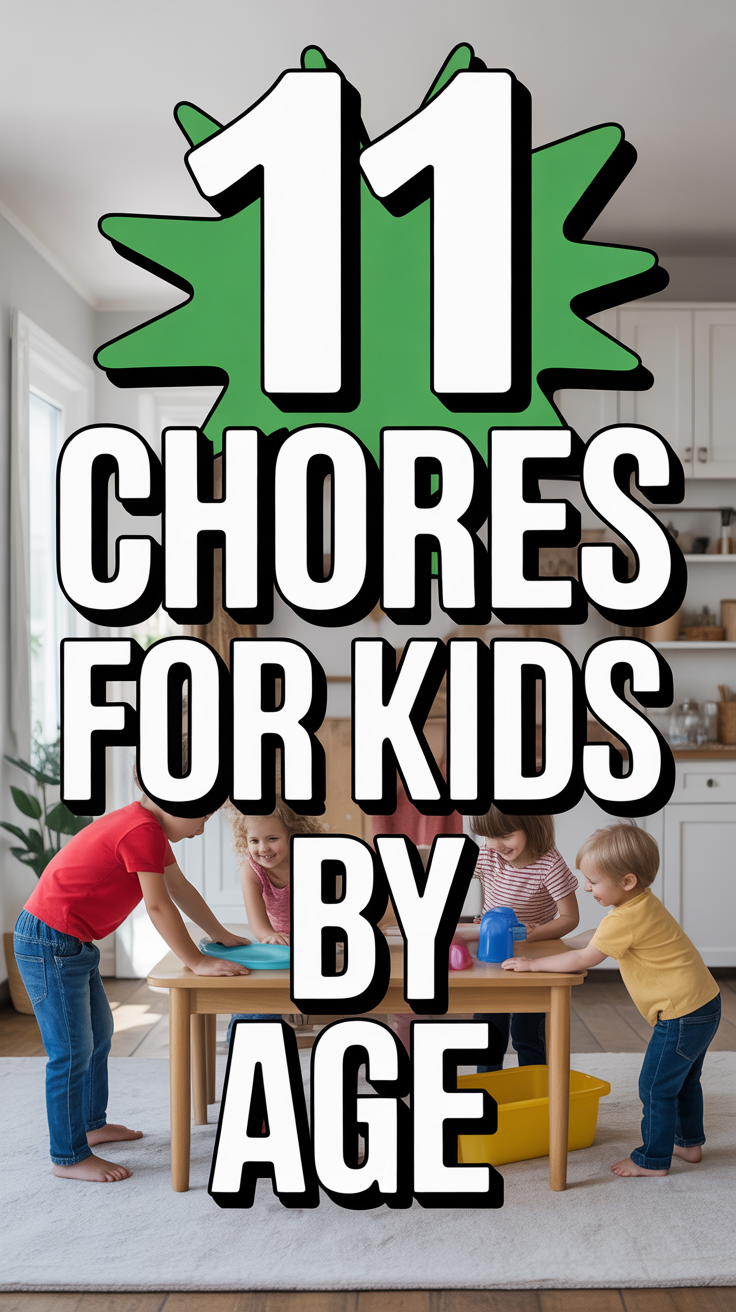 🧹 11 Chores For Kids By Age
