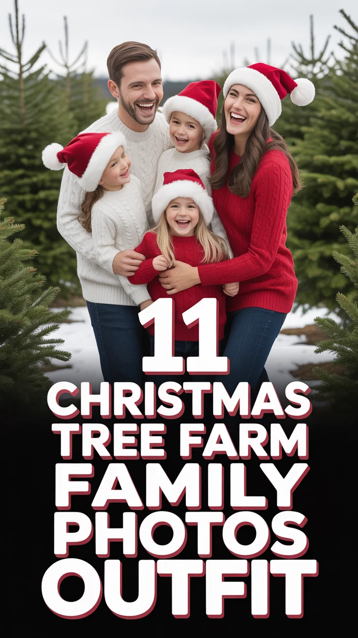 🌲 11 Christmas Tree Farm Family Photos Outfit
