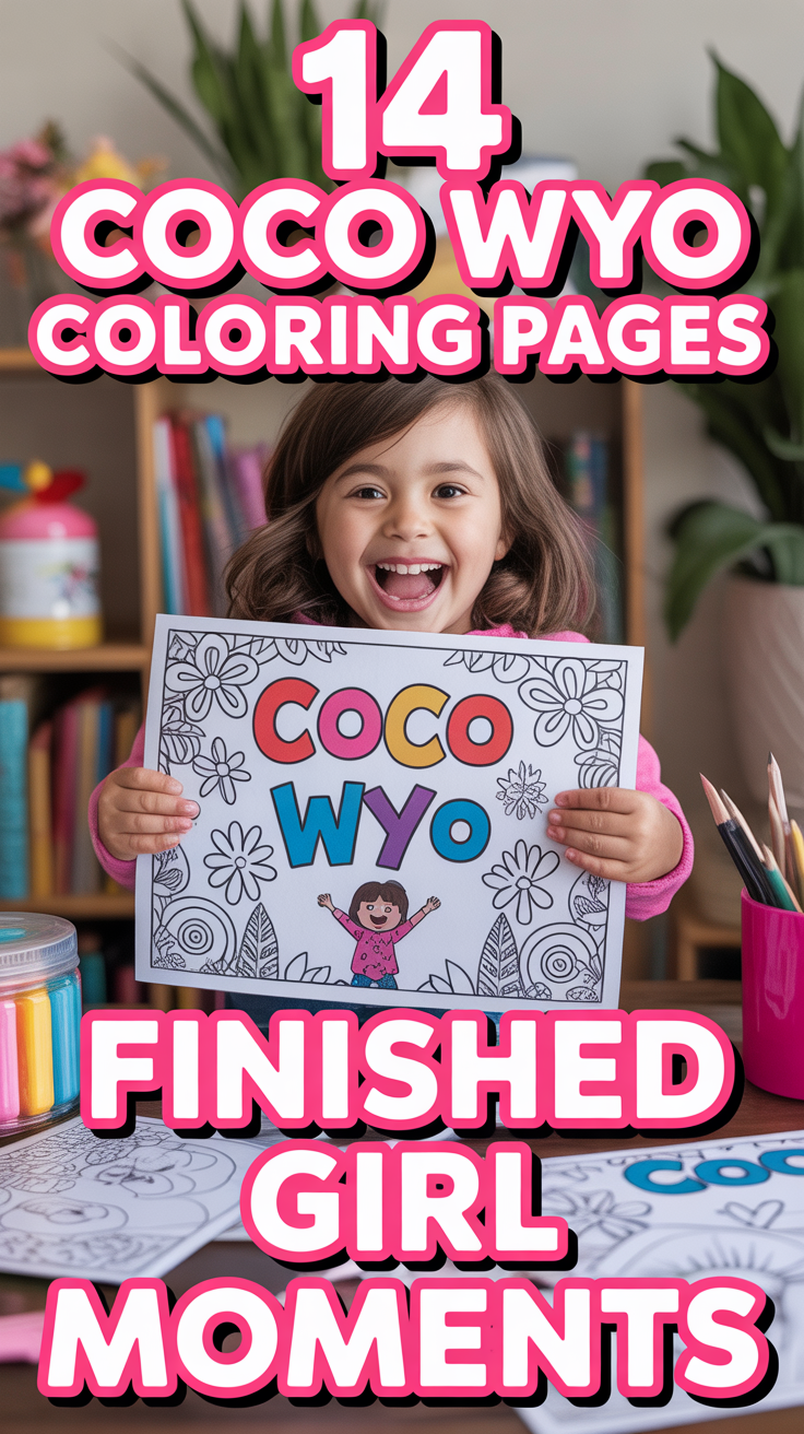 ✨ 14 Coco Wyo Coloring Pages Finished Girl Moments