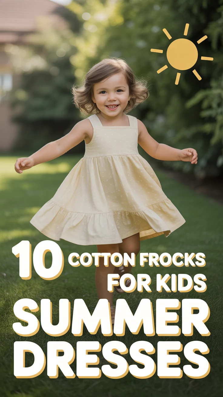 ☀️ 10 Cotton Frocks For Kids Summer Dresses