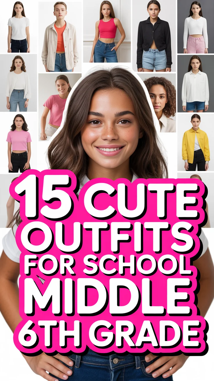 💖 15 Cute Outfits For School Middle 6th Grade