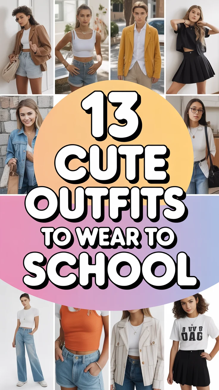 ✨ 13 Cute Outfits To Wear To School