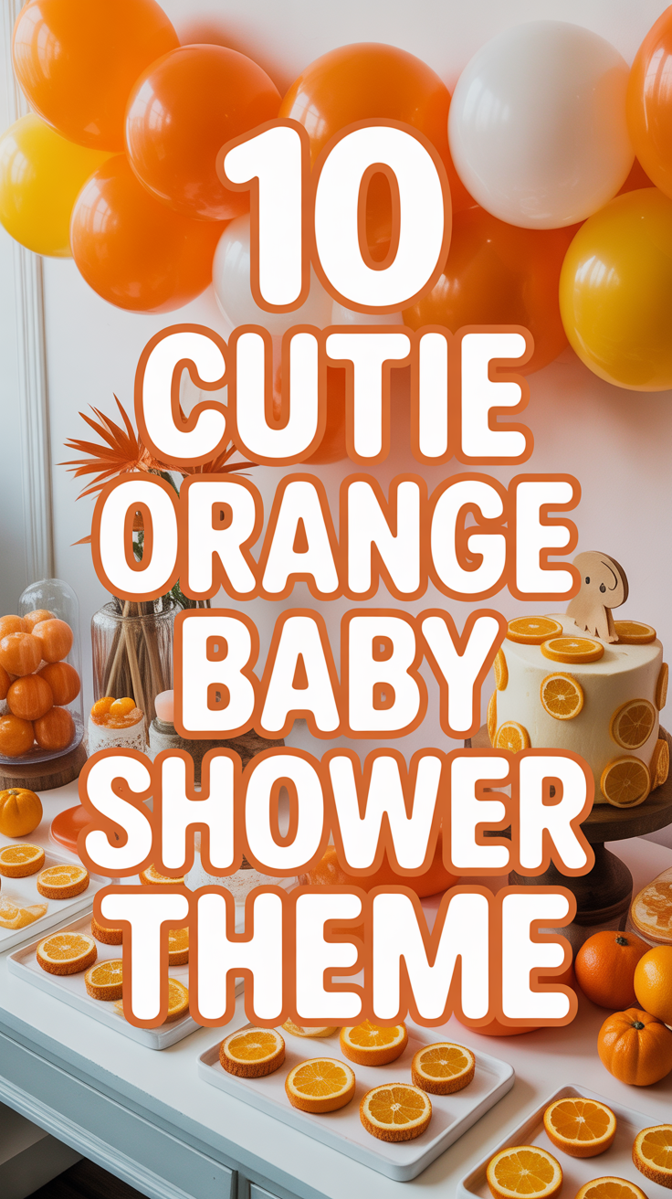 🍊 10 Cutie Orange Baby Shower Theme