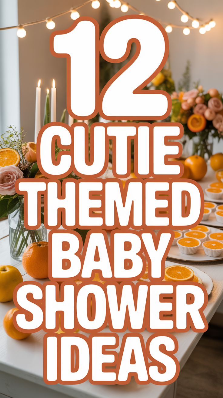 🍊 12 Cutie Themed Baby Shower Ideas