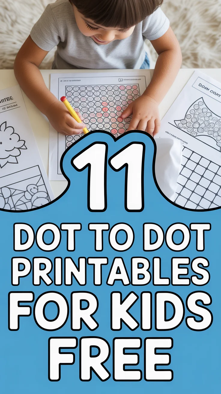 ✏️ 11 Dot To Dot Printables For Kids Free