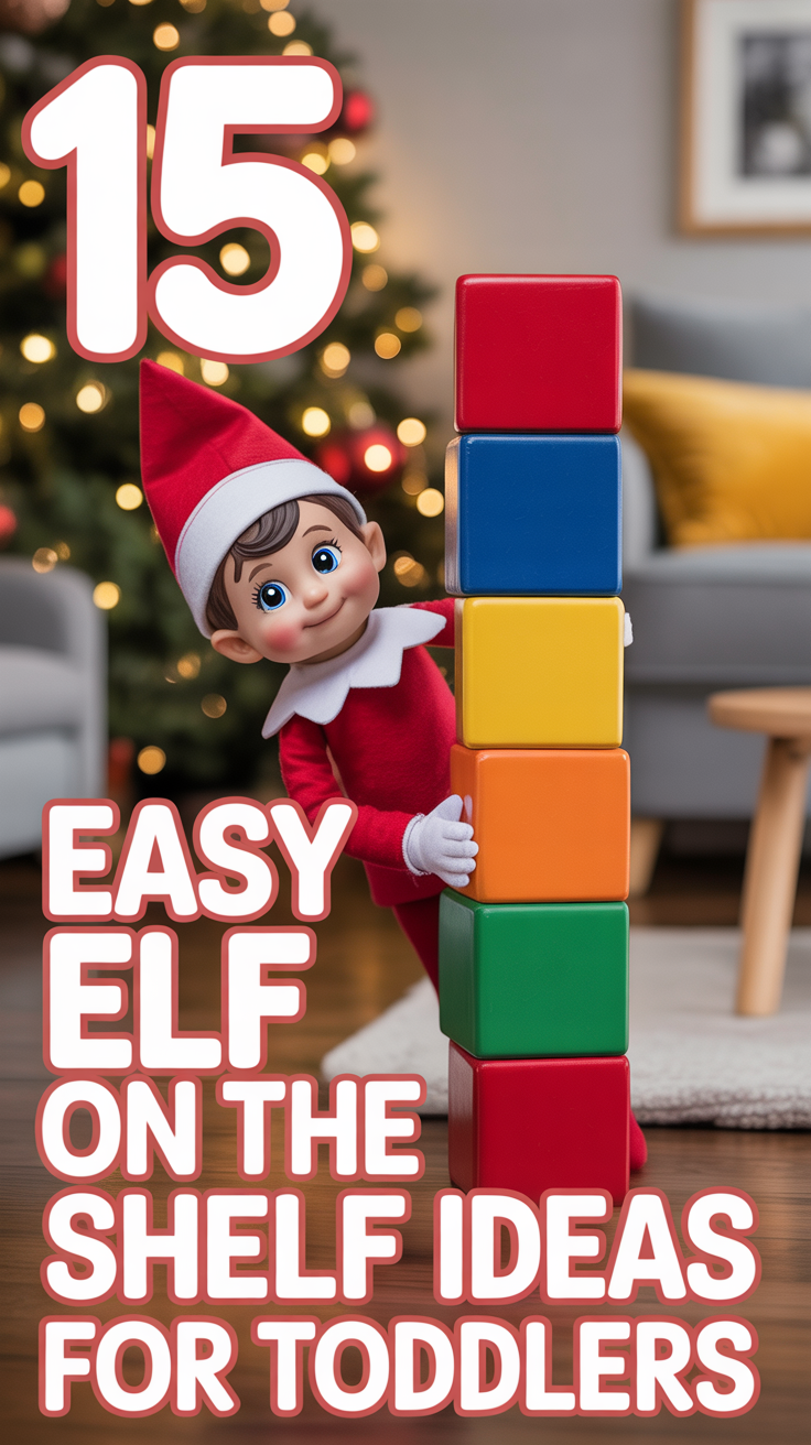 🎅 15 Easy ELF On The Shelf Ideas For Toddlers