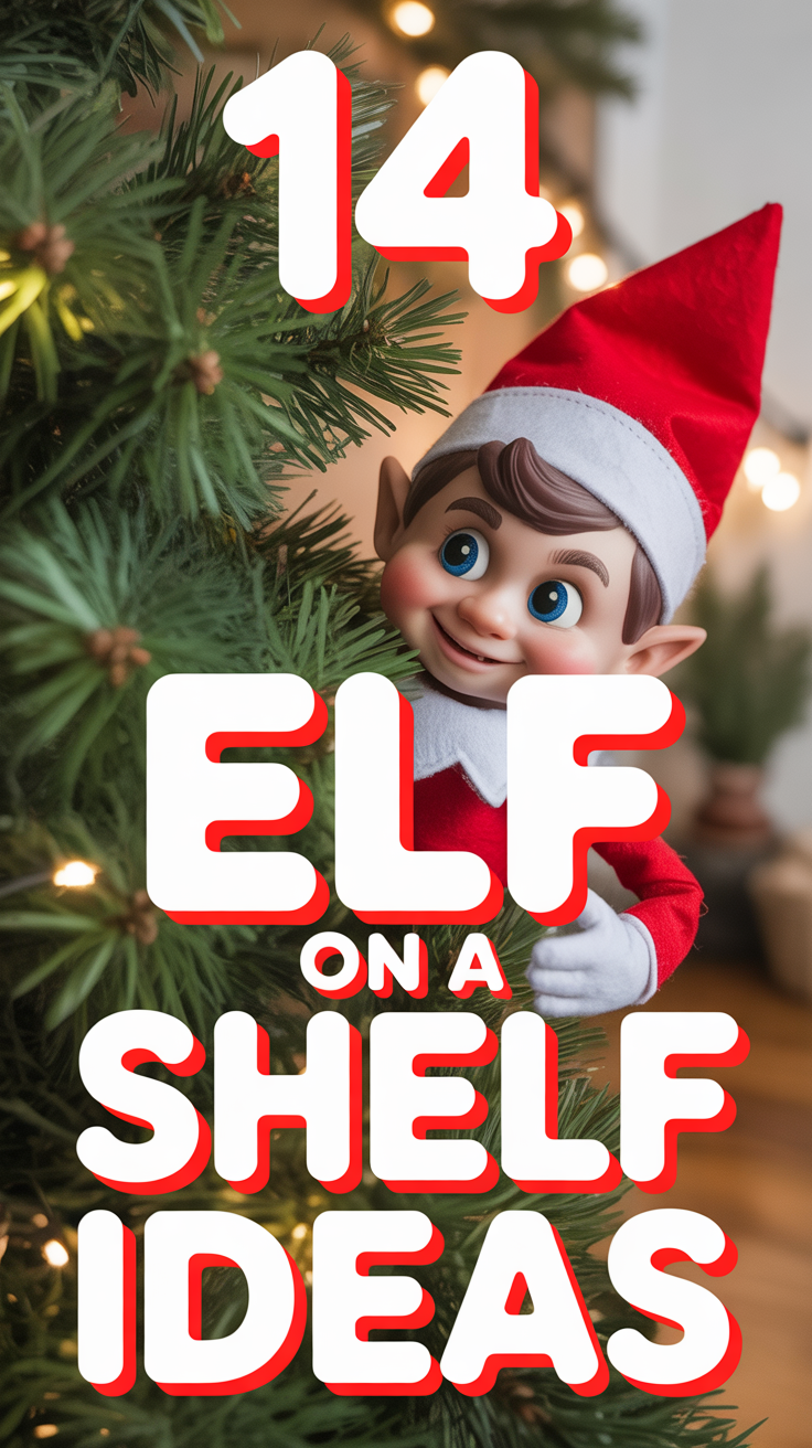 🎅 14 ELF On A Shelf Ideas