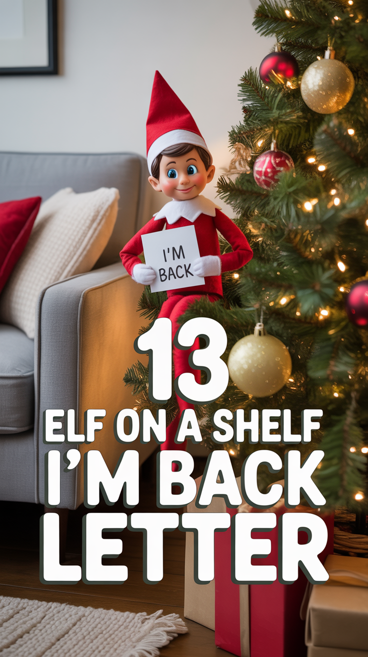 🎄 13 ELF On A Shelf I’m Back Letter