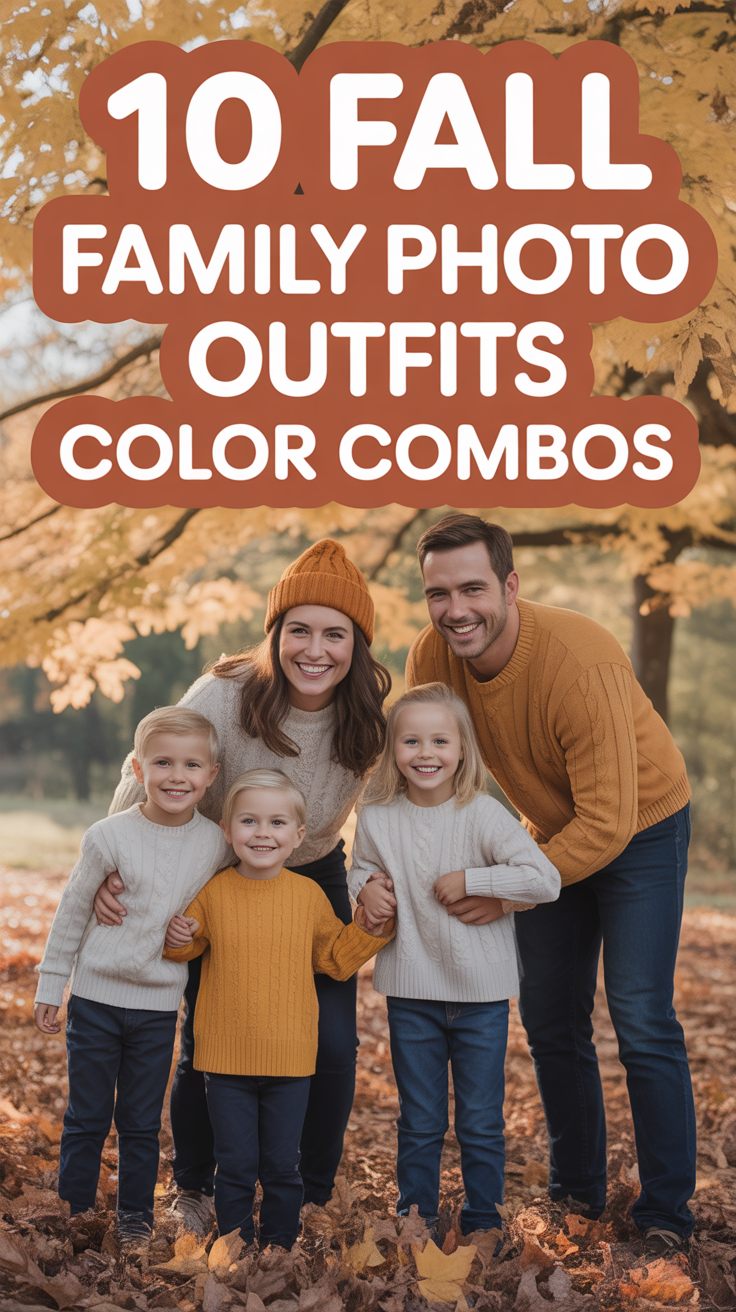 🍂 10 Fall Family Photo Outfits Color Combos