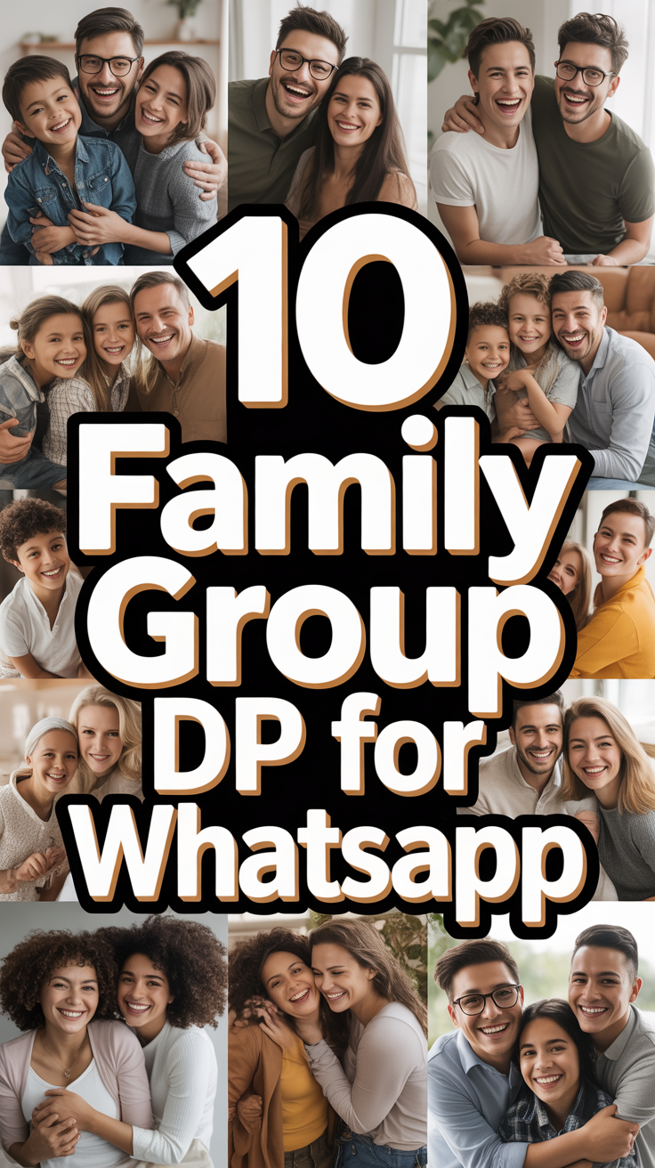 👨‍👩‍👧‍👦 10 Family Group DP For Whatsapp