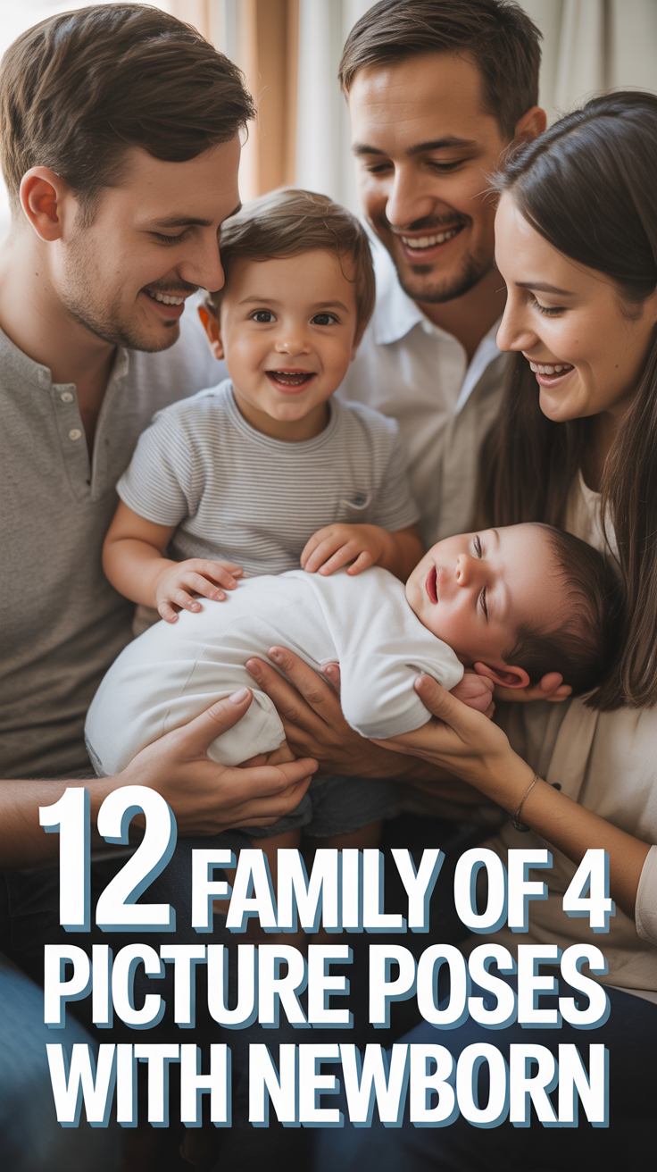 📸 12 Family Of 4 Picture Poses With Newborn